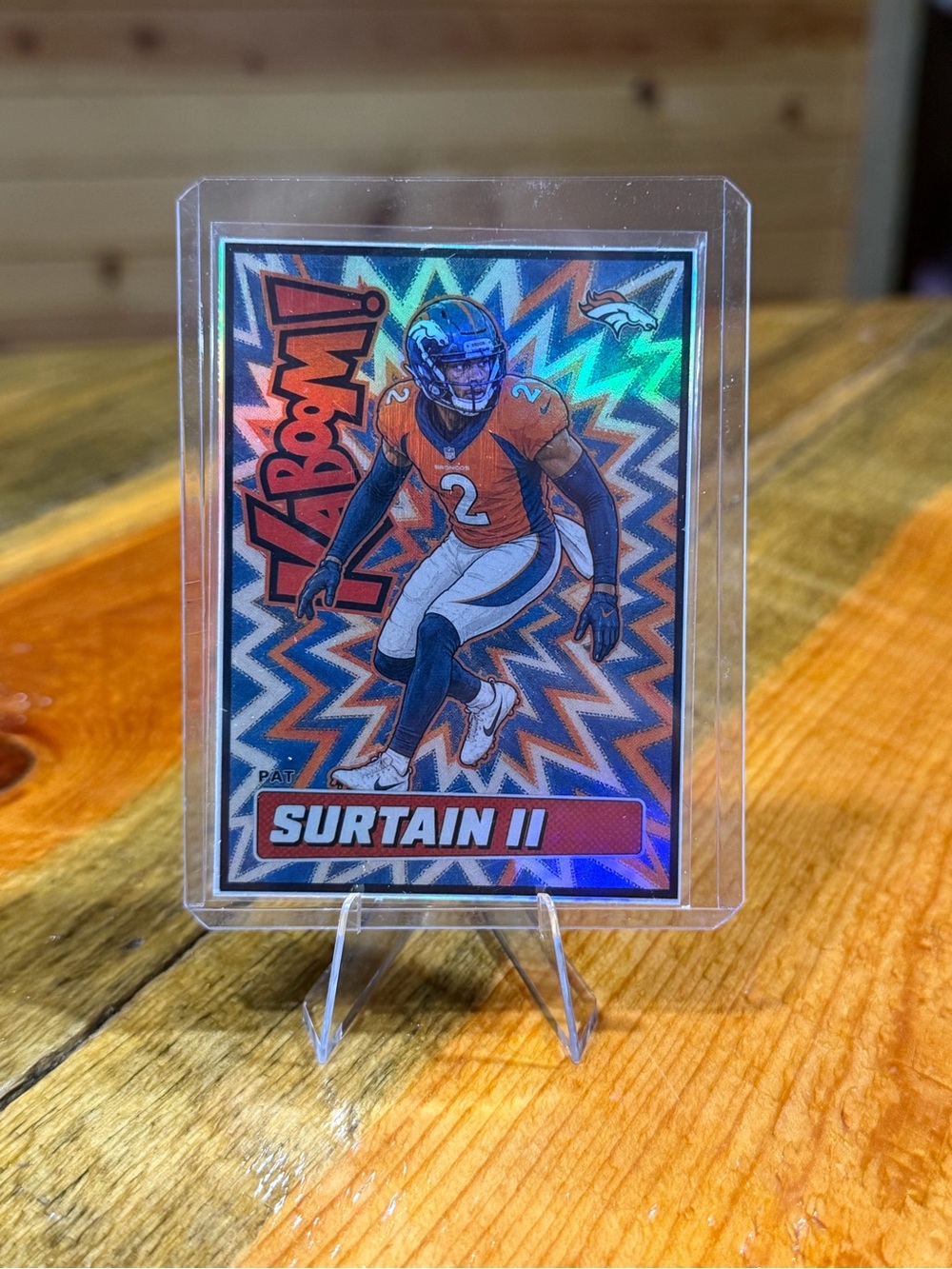 Patrick Surtain II Denver Broncos ‘Kaboom!’ Custom Football Card